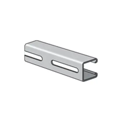Deep Strut with 3" Slots, Steel, Green, 1-5/8", 10' Direct From Manufacturer