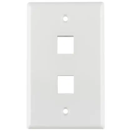 Place Order Single Gang 2P Face Plate, White