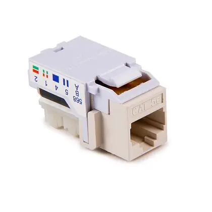 Snap-In Keystone, Category 5e, RJ45, White Popular