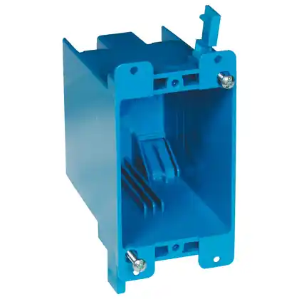 Switch/Outlet Box, 1-Gang, Non-Metallic Express Delivery