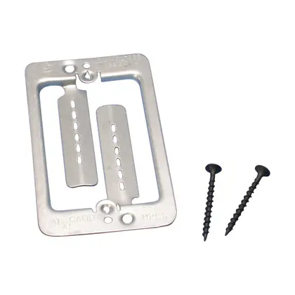 Low-voltage mounting plate with screws, 1 gang Price Cut