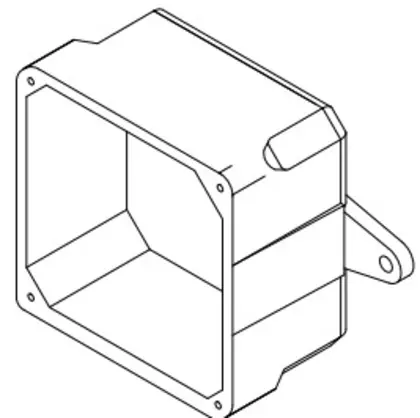 Junction Box, NEMA 4X, Screw Cover, 4" x 4" x 2" High Quality