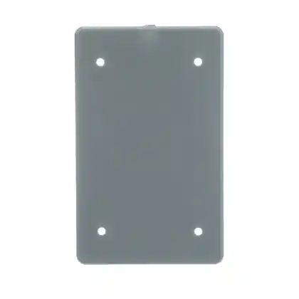 Weatherproof Cover, Blank, 1-Gang, Non-Metallic, Gray Buy Direct