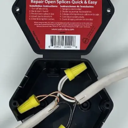 Fan Favorite Open Splice Junction Box, 4"