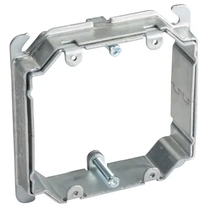 Adjustable Mud Ring, 2 Gang, 5/8"–1 1/2" Drywall Best Choice