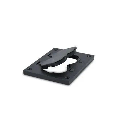 Markdown Floor Box Cover, 1-Gang, Duplex Receptacle, Non-Metallic