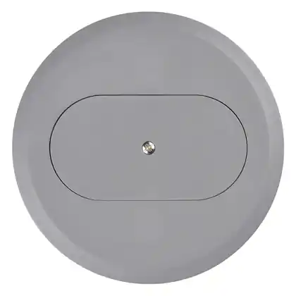 Today Only Round Cover, Diameter: 5", Type: Duplex Receptacle, Non-Metallic