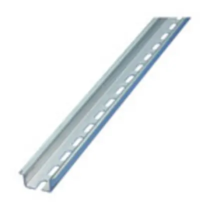 DIN Rail, Perforated Symmetric Profile, 1.38" x 0.6" x 6.6' x 0.06" Modern