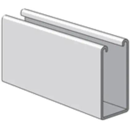 Deep Strut - No Holes, Steel, Pre-Galvanized, 1-5/8" x 3-1/4" x 20' In Demand