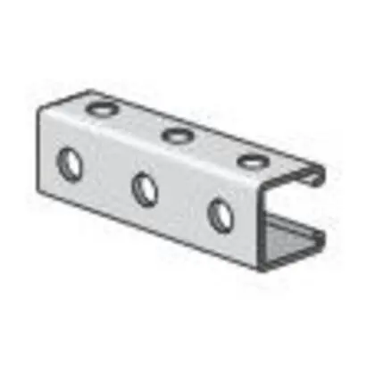 Deep Strut - Bolt Holes/Back & Side, Steel, 1-5/8" x 1-5/8" x 10' Wholesale