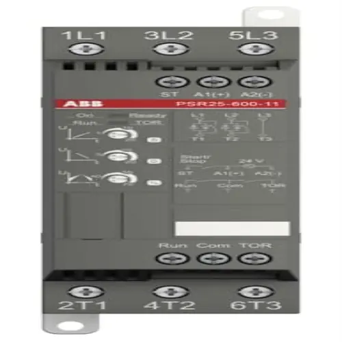 Grab Now ABB PSR25-600-11 Compact Soft Starter - 25-75 HP @ 208-600 VAC, 24.2 Amp, 600 VAC