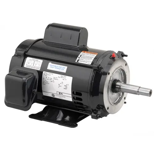 Same Day Shipping Nidec DJ5C1K18P - Open Drip Proof, 1 Phase, 5 HP
