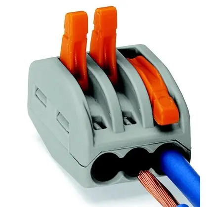 Wire Connector, Lever Nut, Three Port, Push In, 28 to 12 AWG (50PK) Super Sale