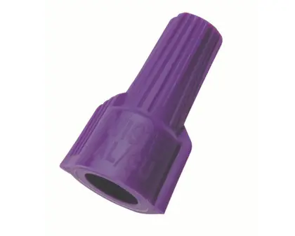 Twister® Al/Cu Wire Conn, Model 65,Purple, 10/Card Express Delivery